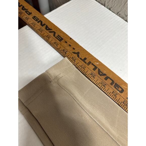 Express Tricot TAN Stretch Ponte Riding Pants Knee Patch Womens Size Medium - Picture 6 of 7